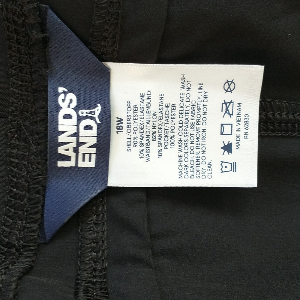Lands' End Quick Dry Board Swim Shorts Only 5" inseam size 18W - Picture 3 of 7